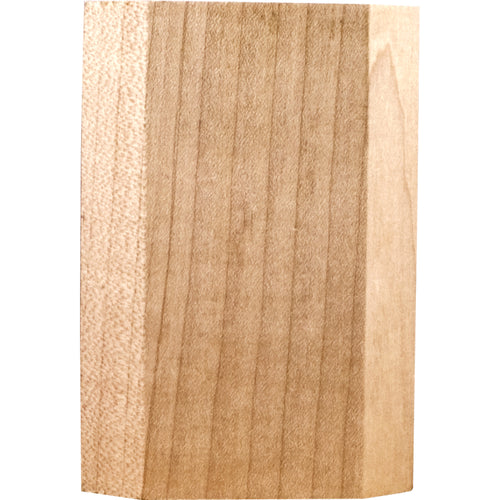 Plain Traditional Transition Block-Unfinished (Rubberwood)