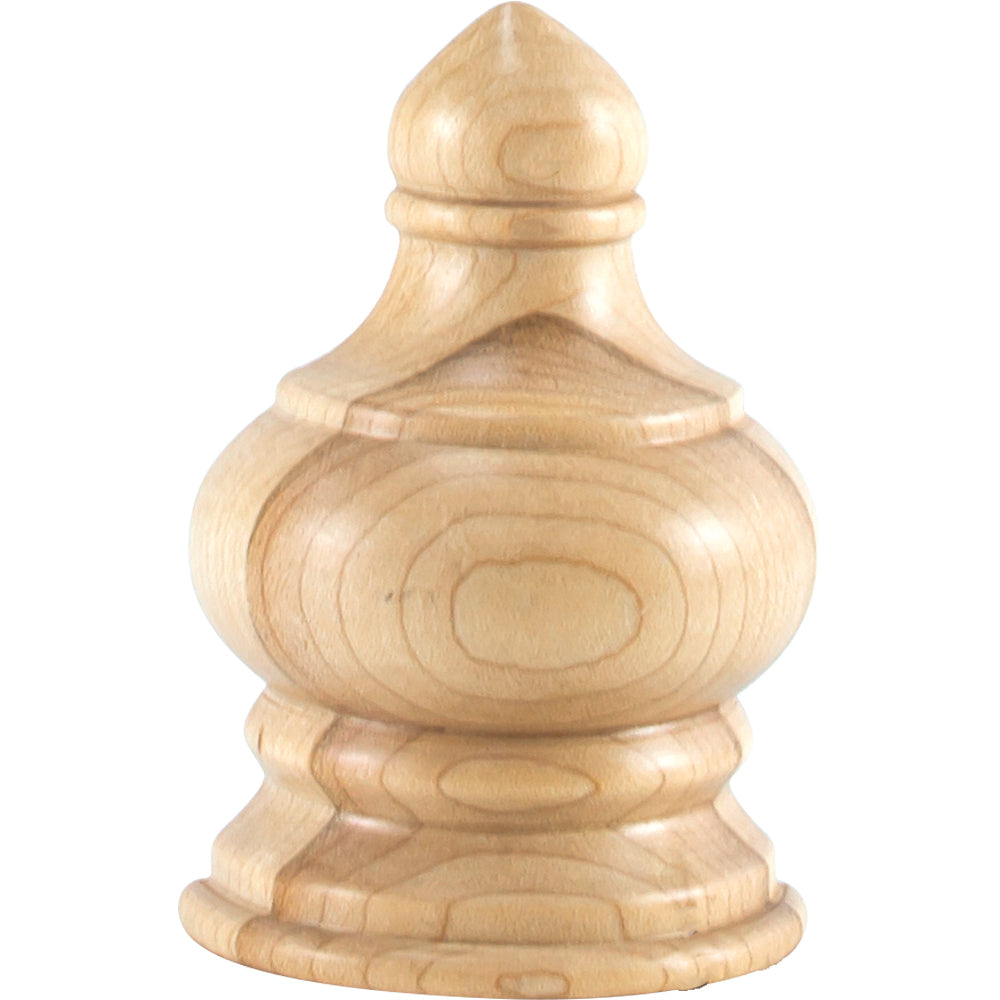 Traditional Transition Finial-Unfinished (Cherry)