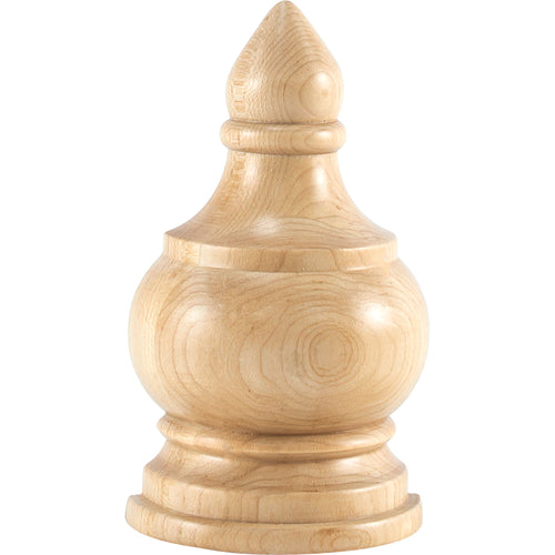 Traditional Transition Finial-Unfinished (Hard Maple)