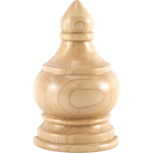 Traditional Transition Finial-Unfinished (Hard Maple)