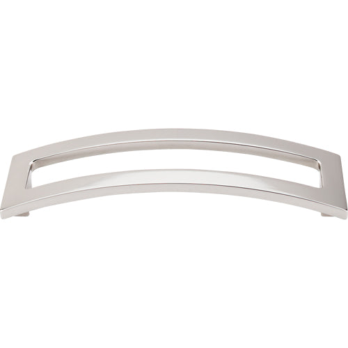 Euro Arched Pull 5in. (cc)  Polished Nickel