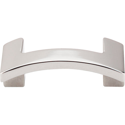 Euro Arched Knob 1 3/4in. (cc)  Polished Nickel