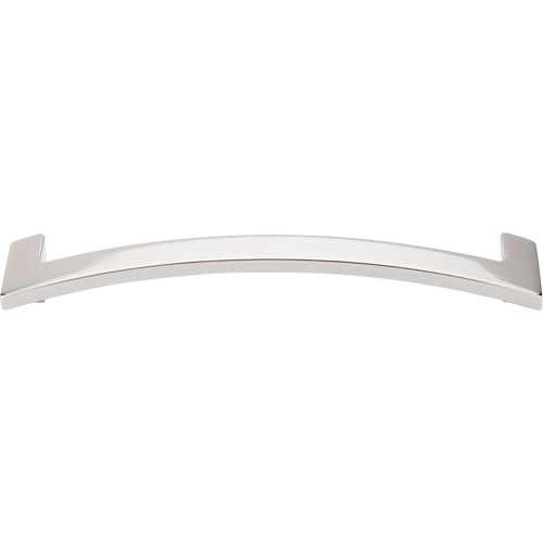 Euro Open Arched Pull 5in. (cc)  Polished Nickel