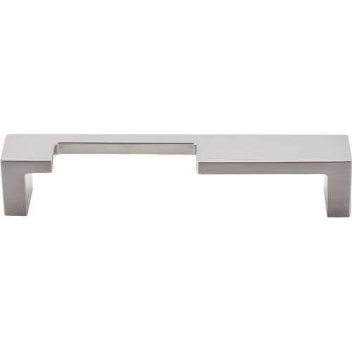 Modern Metro Notch Pull A 5in. (cc)  Brushed Satin Nickel