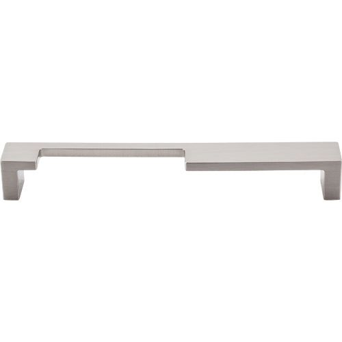 Modern Metro Notch Pull A 7in. (cc)  Brushed Satin Nickel