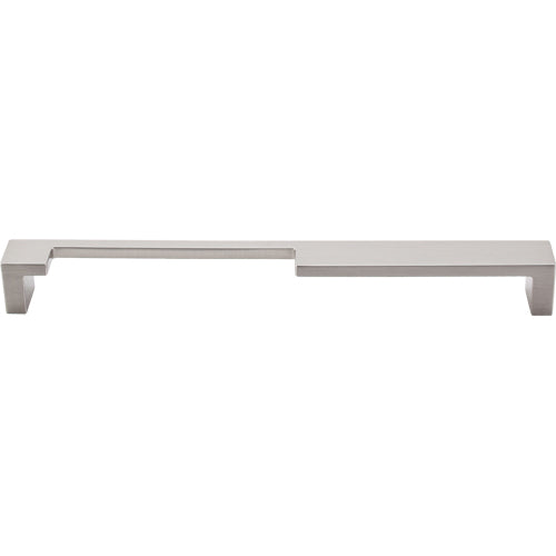 Modern Metro Notch Pull A 9in. (cc)  Brushed Satin Nickel