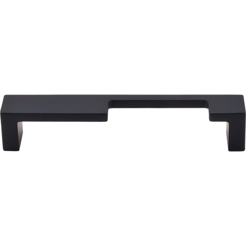 Modern Metro Notch Pull B 5in. (cc)  Flat Black