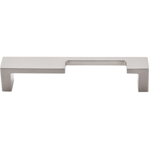 Modern Metro Notch Pull B 5in. (cc)  Brushed Satin Nickel