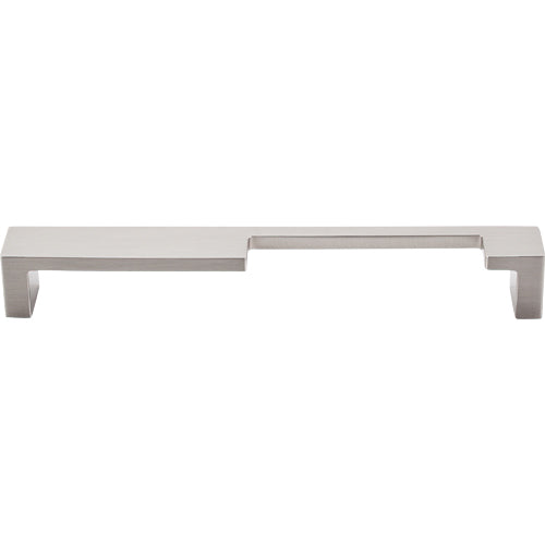 Modern Metro Notch Pull B 7in. (cc)  Brushed Satin Nickel