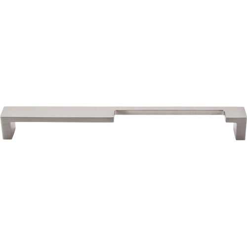Modern Metro Notch Pull B 9in. (cc)  Brushed Satin Nickel
