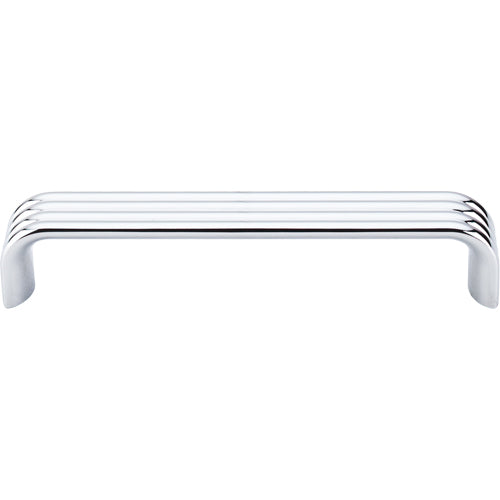 Modern Deco Pull 5in. (cc)  Polished Chrome