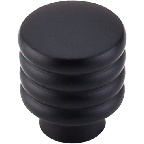Modern Deco Knob 1in.  Flat Black