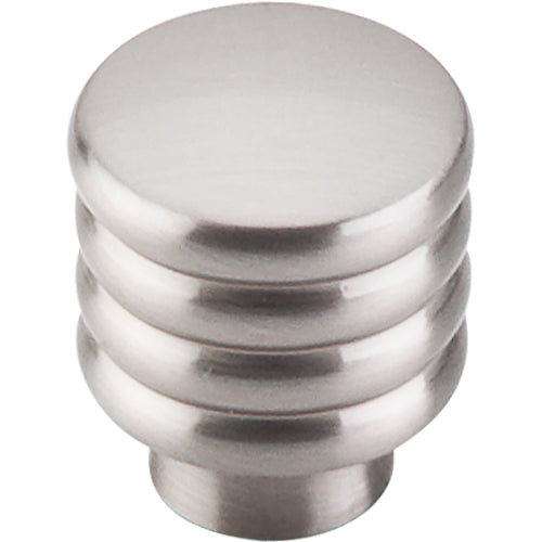 Modern Deco Knob 1in.  Brushed Satin Nickel