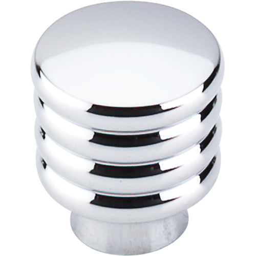 Modern Deco Knob 1in.  Polished Chrome