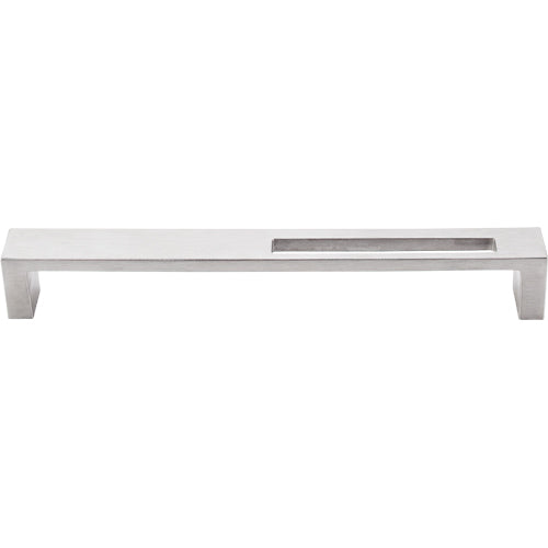 Modern Metro Slot Pull 7in. (cc)  Brushed Stainless Steel