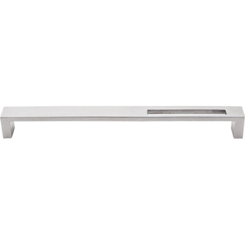 Modern Metro Slot Pull 9in. (cc)  Brushed Stainless Steel