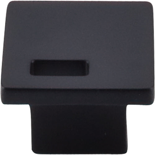 Modern Metro Slot Knob 1 1/4in.  Flat Black