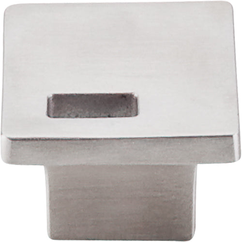 Modern Metro Slot Knob 1 1/4in.  Brushed Stainless Steel
