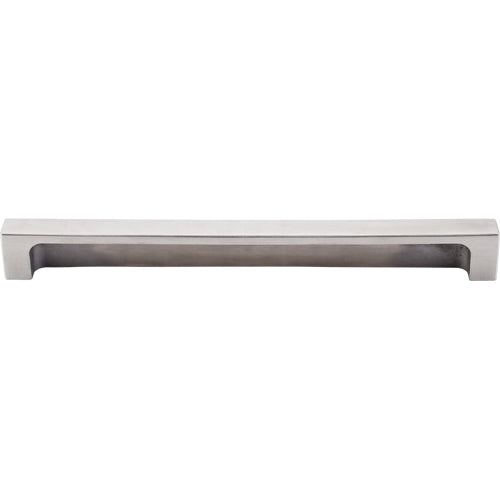 Modern Metro Tab Pull 8in. (cc)  Brushed Stainless Steel
