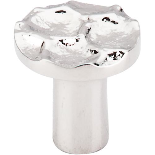 Cobblestone Round Knob 1 1/8in.  Polished Nickel