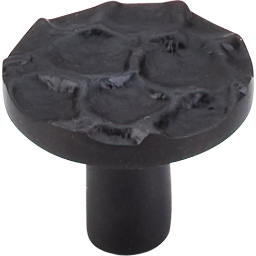 Cobblestone Round Knob 1 3/8in.  Coal Black