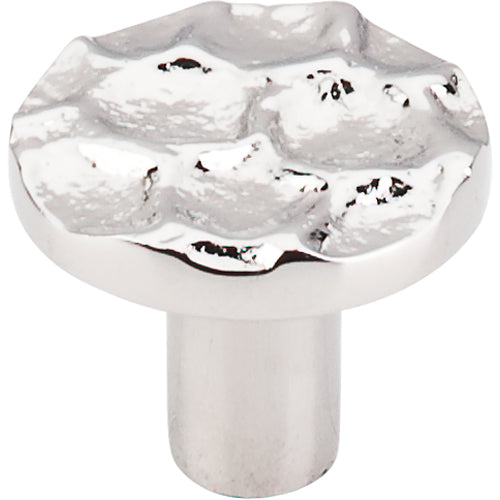 Cobblestone Round Knob 1 3/8in.  Polished Nickel