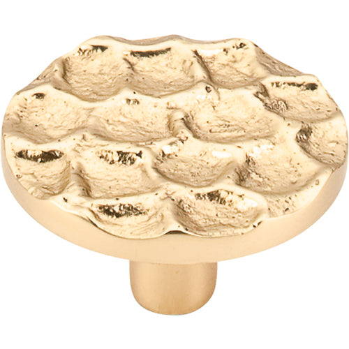 Cobblestone Round Knob 1 15/16in.  Brass