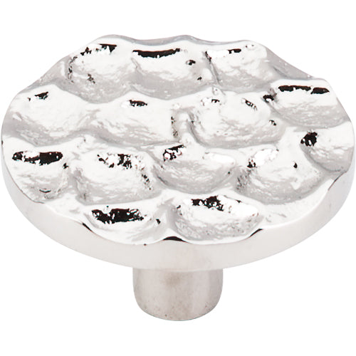 Cobblestone Round Knob 1 15/16in.  Polished Nickel
