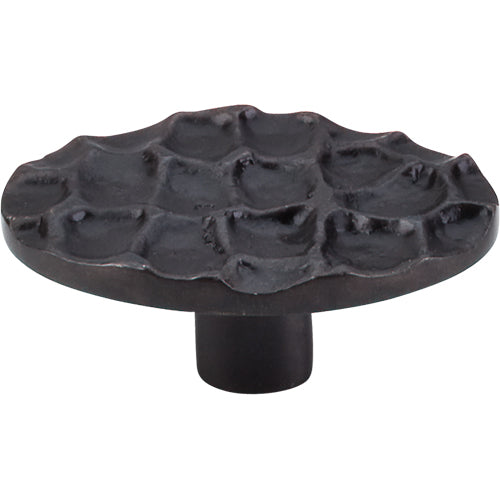 Cobblestone Oval Knob 2 5/8in.  Coal Black