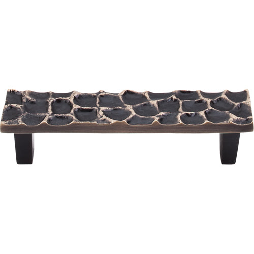 Cobblestone Pull 3 3/4in. (cc)  Brass Antique
