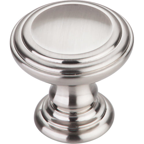 Reeded Knob 1 1/2in.  Brushed Satin Nickel