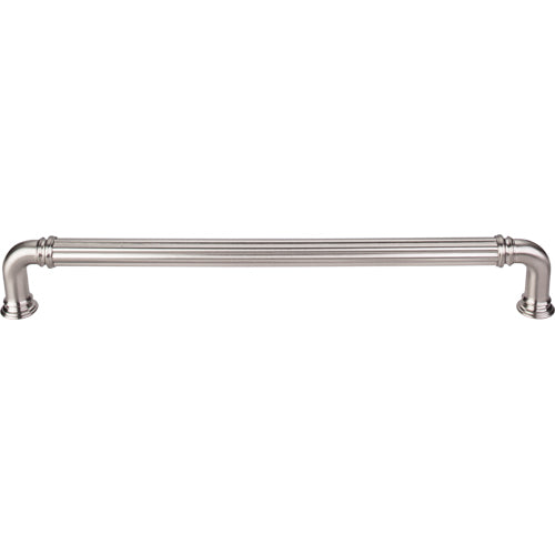 Reeded Appliance Pull 12in. (cc)  Brushed Satin Nickel