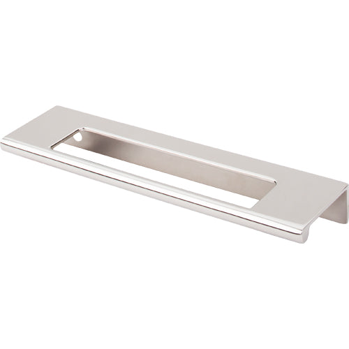 Europa Cut Out Tab Pull 5in. (cc)  Polished Nickel