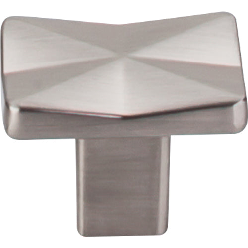 Quilted Knob 1 1/4in.  Brushed Satin Nickel
