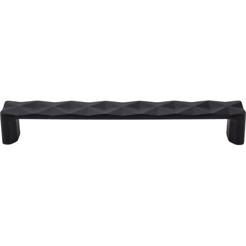 Quilted Pull 6 5/16in. (cc)  Flat Black