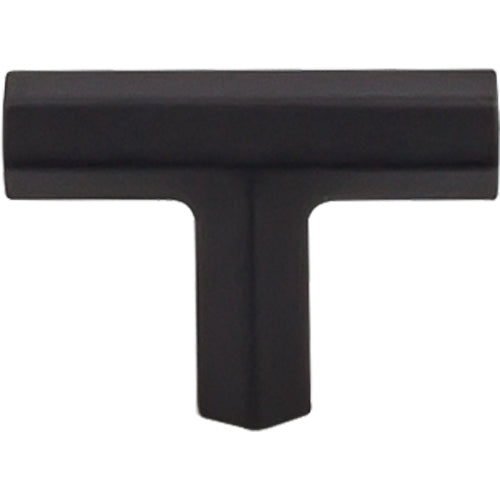 Lydia T Shape Knob 1 3/4in.  Flat Black