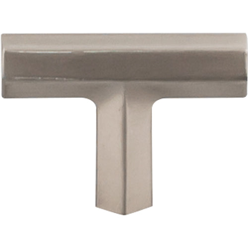 Lydia T Shape Knob 1 3/4in.  Brushed Satin Nickel