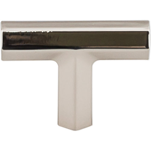 Lydia T Shape Knob 1 3/4in.  Polished Nickel