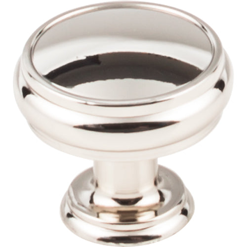 Eden Large Knob  1 3/8in.  Polished Nickel