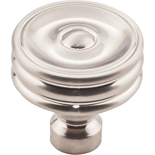 Brixton Ridged Knob 1 1/4 Inch  Brushed Satin Nickel