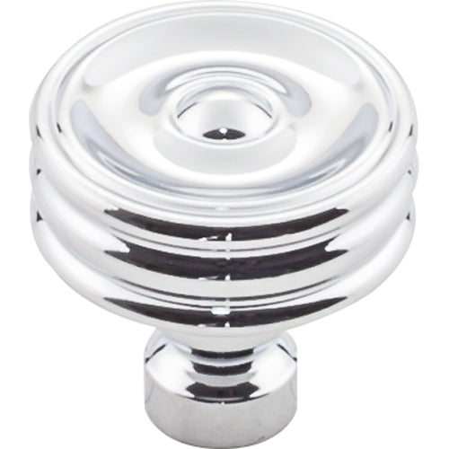 Brixton Ridged Knob 1 1/4 Inch  Polished Chrome