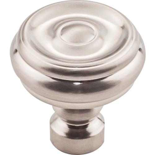 Brixton Button Knob 1 1/4 Inch  Brushed Satin Nickel