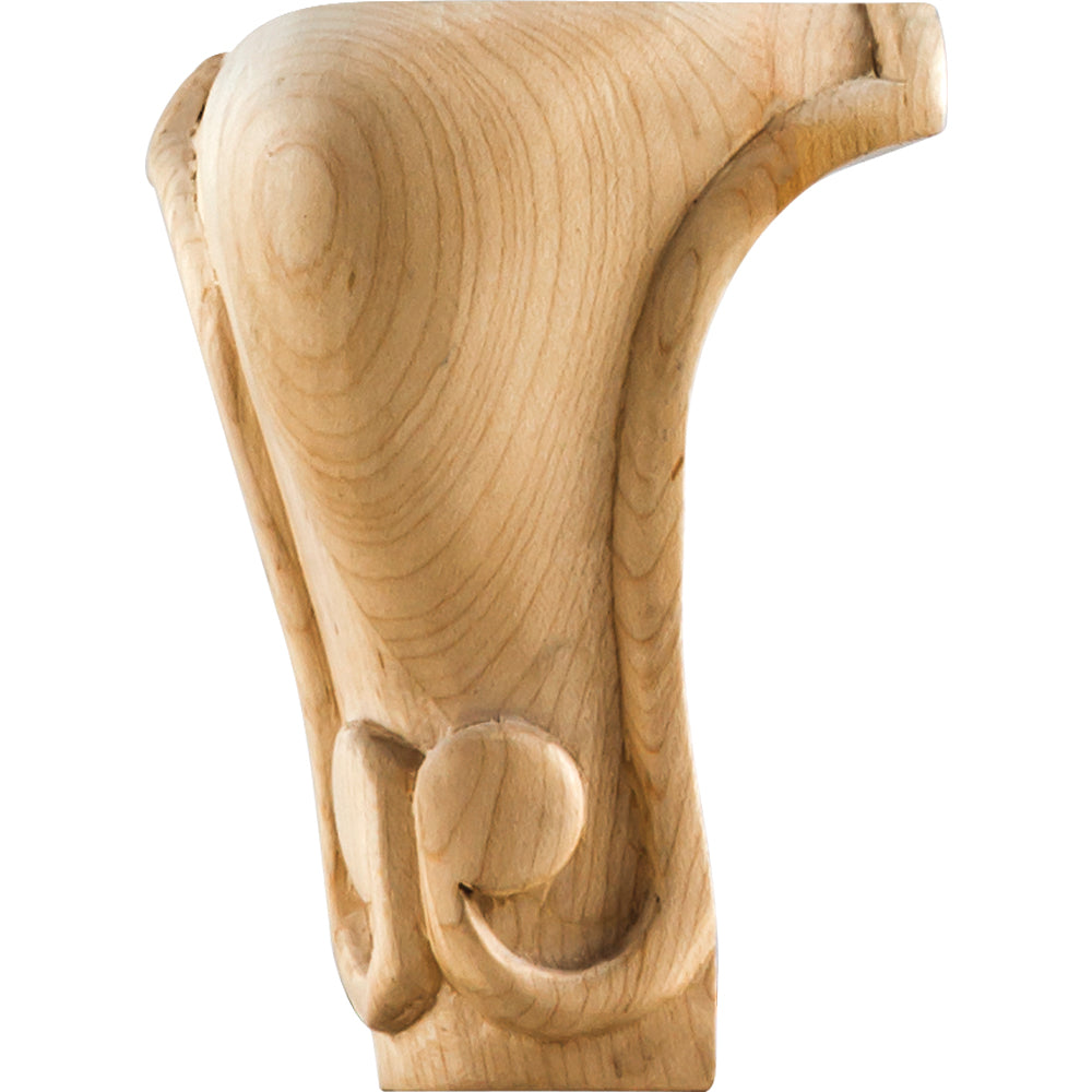 Queen Anne Traditional Leg-Unfinished (Hard Maple)