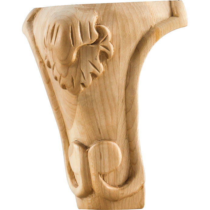 Acanthus Traditional Leg-Unfinished (Hard Maple)