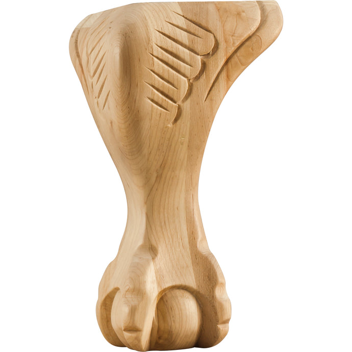 Ball & Claw Traditional Leg-Unfinished (Rubberwood)