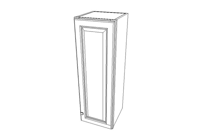 W1242 Wall Single Door Cabinets 42'' Height K-Espresso (KE)