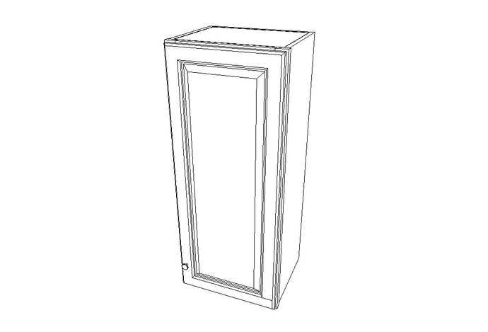 W1536 Wall Single Door Cabinets 36'' Height Sienna Rope (MR)