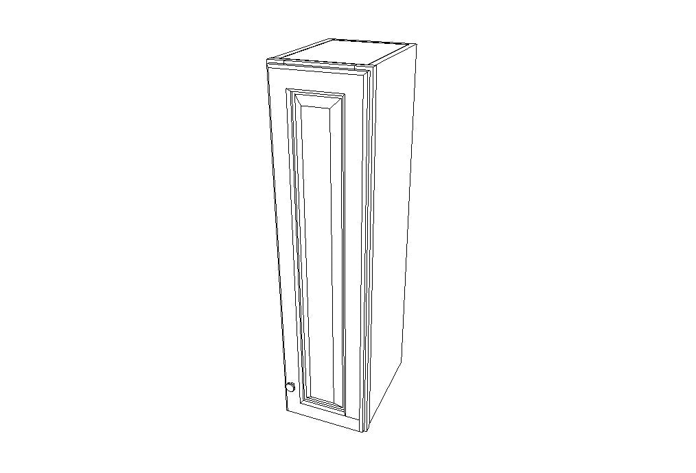 W0942 Wall Single Door Cabinets 42'' Height Uptown White (TW)
