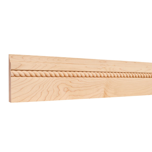Base Moulding with  Rope-Unfinished (Poplar)