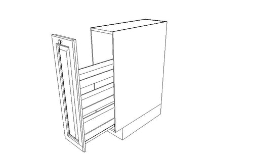 Base Pull Out Cabinet Gray Shaker (AG)